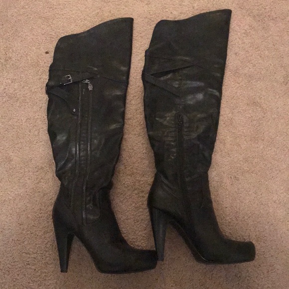 guess knee high boots